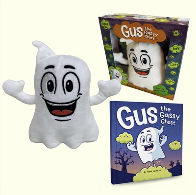 Gus the Gassy Ghost Interactive Farting Toy and Book Box Set