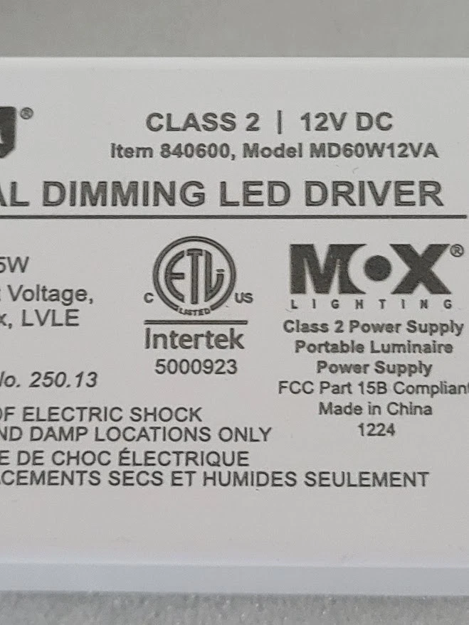 ARMACOST Lighting 60 Watt Universal Dimable 12 volt. 840600 model: MD60W12VA - Image 4 of 4
