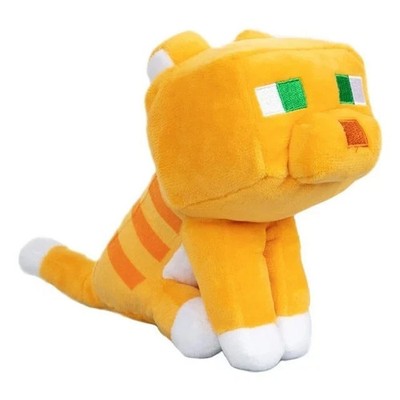 Minecraft Orange Cat Plush Stuffed Animal Game Character Toy