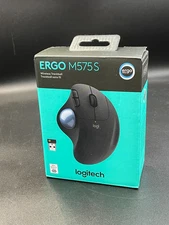 Logitech Ergo M575S Wireless Bluetooth Trackball Mouse (BLACK) NEW