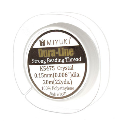 Beading Thread Miyuki Dura-Line  DUR01520 Clear 0.15 mm  20 m 18 lbs Test