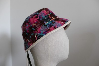 NWT GUCCI GG Elevation Tweed Spicy Multicolor Hat Bucket M  display picture 1