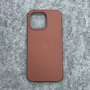 For iPhone 14 Original Leather Phone Case With MagSafe -Umber