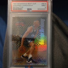 1997-98 Bowman's Best Cuts Refractor Anfernee Hardaway GRADED PSA 9 MINT! 