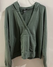 Sweaty Betty Size US12 Green Workout Hoodie Pockets Long Sleeve Top