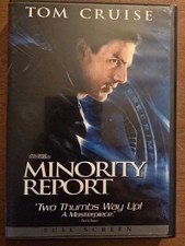 Minority Report (DVD, 2002), Tom Cruise, Very Good Condition