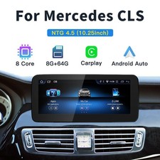 10.25" Android Screen kabellos CarPlay GPS Stereo F&uuml;r Mercedes CLS W218 NTG4.5