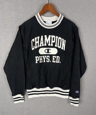Champion Reverse Weave Crew Neck Sweatshirt Physical Ed Spell Out