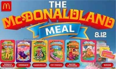 McDonaldland Adult Happy Meal Toys!! The Complete Set!! New Sealed