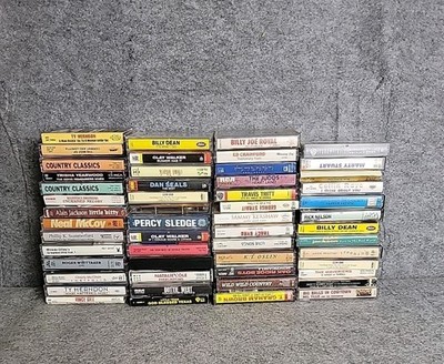 Cassette Lot 50 Tapes Mixed Genre Rock R&B Oldies Rap Country Pop New/Used Tapes