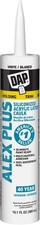 DAP Alex Plus Acrylic Latex Caulk, White, 10.1 Oz 7079818152 Oz, White