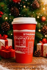 Starbucks Reusable Christmas Cup 16oz Grande 2025 Edition Brand New with Tags