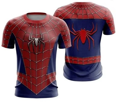 Men's Spider-Man 3D Slim Gym Fitness T-Shirt | Summer Dry T-Shirt