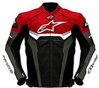 Motorcycle Jacket Alpinestar Motorbike Leather Street Racing Bikers Jacket