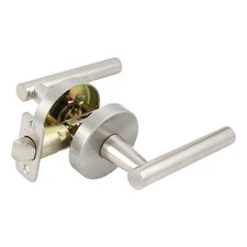 Design House Eastport Metal Closet Door Lever in Satin Nickel/Silver