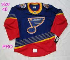 NO TARIFFS sz 48 St. Louis Blues retro Fanatics Authentic PRO Hockey Jersey FAP