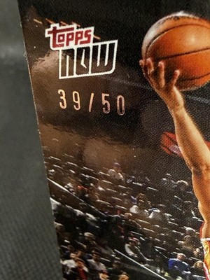 Jeremiah Fears - RC Youngest PG Ever 25 Pts. NBA Topps NOW Gold 