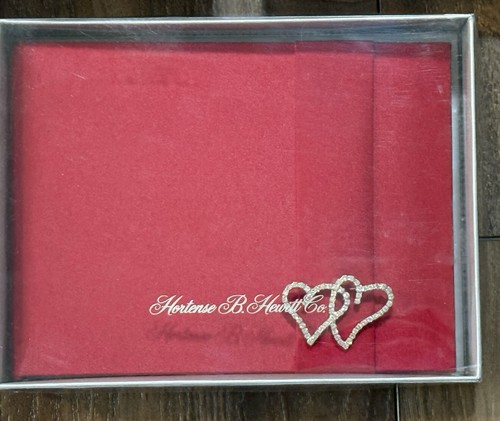 Hochzeitsset Hortense B. Hewitt Co Rot Satin Gästebuch Stift Set & Ringkissen NEU - Bild 7 von 13