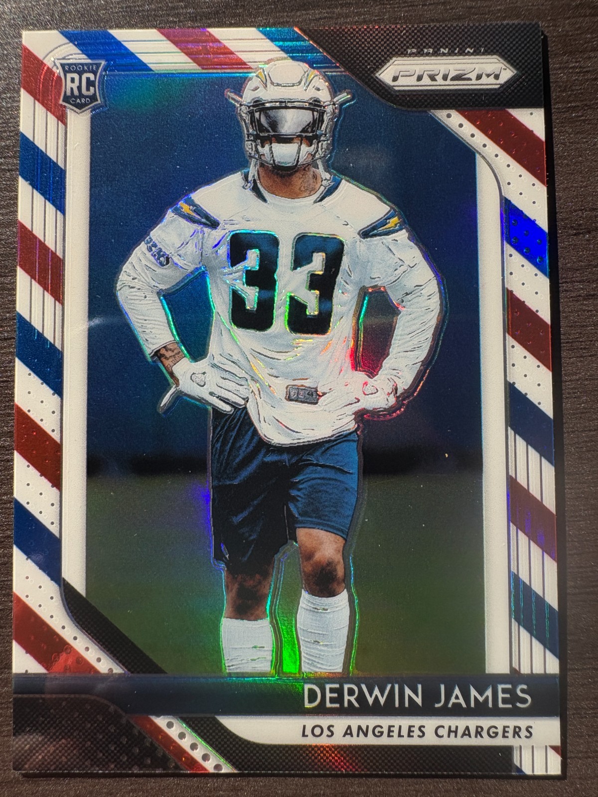 2018 Panini Prizm Derwin James #248 Rookie RC Red White & Blue Prizm RWB