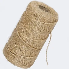 1mm Natural Jute Twine String 656 Feet Crafting Twine String for Crafts Gift,...