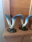 hull pottery vintage Woodland Double Bud Vases
