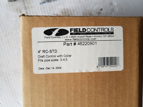 Field Controls 4" RC-STD 46220901 Draft control - 第 1/1 張圖片