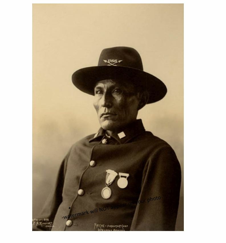 1898 Chief Naiche PHOTO, Son of Cochise, Last Apache Indian Chief | eBay