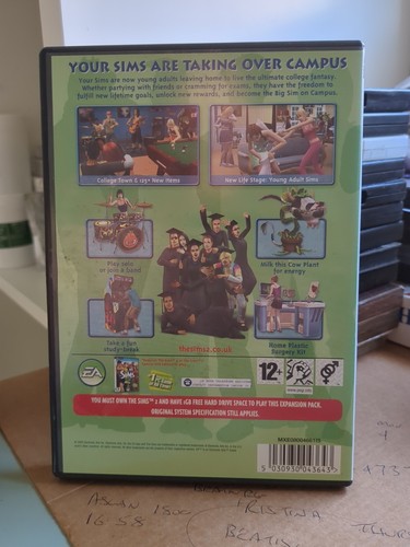 PC CD Rom game : The Sims 2 University expansion pack - Picture 2 of 3