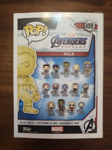 Funko Pop! Marvel's Avengers - Hulk (Yellow Chrome) - 499 - Walmart Exclusive - Picture 2 of 6