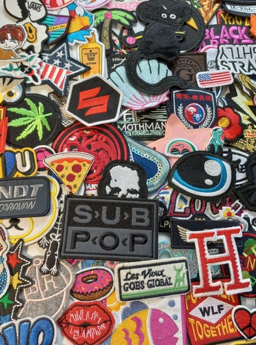 10 MIXED IRON on and SEW on patches. Huge patch lot ships USA free! Appliques - Picture 11 of 12
