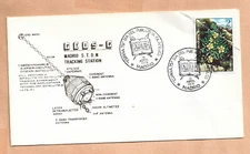 GEOS C LAUNCH APR 10,1975 MADRID TRACKING STA SPACE COVER NASA