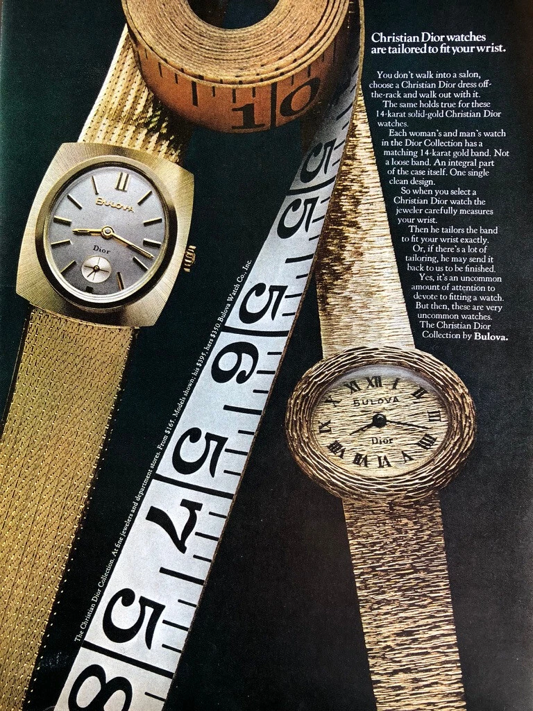 Montre Vintage 1969 Christian Dior Bulova Annonce Originale