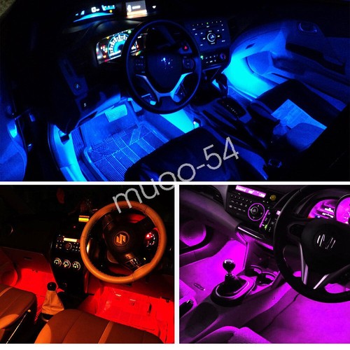 4x Music 36 LED RGB Strips Atmosphere Car Interior Decorate Light Waterproof USB - Picture 8 of 12