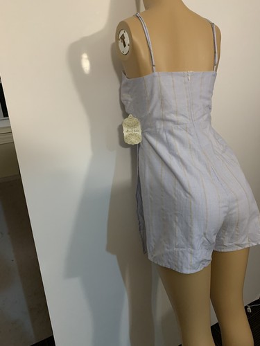 Altair State This Mixed Stripe Skort Romper Size M Half Zipper On The Back - Bild 11 von 12