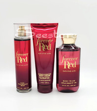 Bath  Body Works Forever Red Body Mist Body Wash  Body Cream Gift Set of 3
