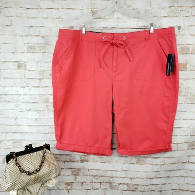 Bandolino Women's Mandie High Rise Skimmer Short - 17" Inseam Roll Cuff Denim Shorts With Pockets - View #12