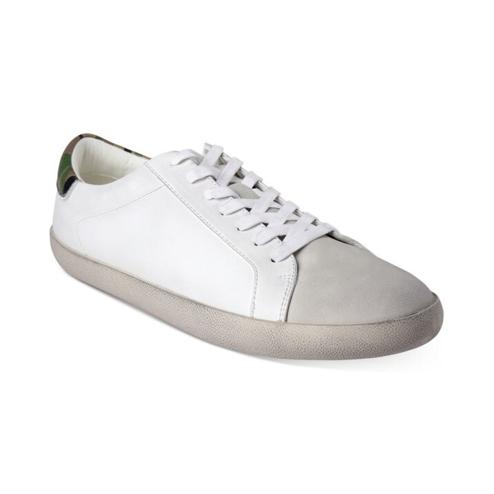 INC International Concepts Men's Size Damon Sneaker Shoes  White/Camouflage