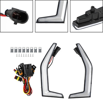 Fang Accent Grill Lampen  Frontlicht für Kawasaki Teryx KRX 1000 2020-2023 F3