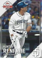 Hunter Renfroe 2019 Padres Topps National Baseball Card Day #SDP-4 Red Sox Rays