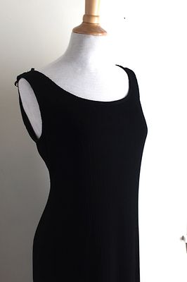 Neu Alex Evenings Reise Aufreizend Schwarz Gerippt Lang Elegant Kleid L 10/12