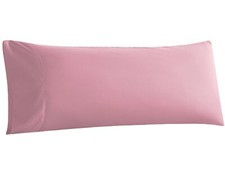 Ultra Soft Microfiber Long Body Pillow Cover Envelope Closure Pink 20x54 inch