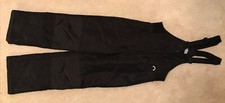 EUC Youth Slalom Black Nylon Zip Up Bib Snowpants Sz L Great brand