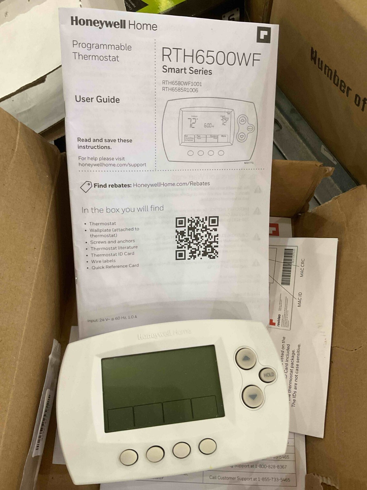 Honeywell Home RENEWRTH6580WF 7-Day Wi-Fi Programmable Thermostat