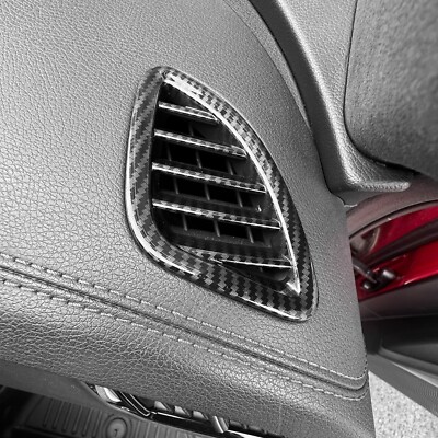 Für Kia Stinger 2017-24 Seitlich Luftauslass Klimaanlage Abdeckung Carbon Faser