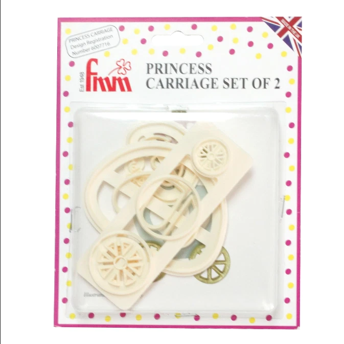 FMM PRINCESS CARRIAGE, CUTTER SET OF 2, CAKE DECORATIONS, CUPCAKES, COOKIES - Image 2 of 4