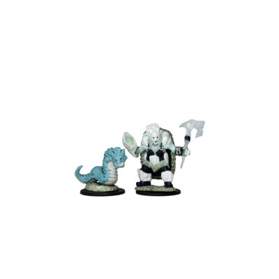 Wardlings Painted Miniatures: Ice Orc & Ice Worm