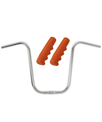 OG Lowrider Handlebar U 9 25.4mm Chrome & Grps Lowrider 120mm Clear