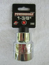 PowerBuilt - (Size: 1-3/8 inch) 12-Point Socket [3/4" Drive] - (Part # 643208)