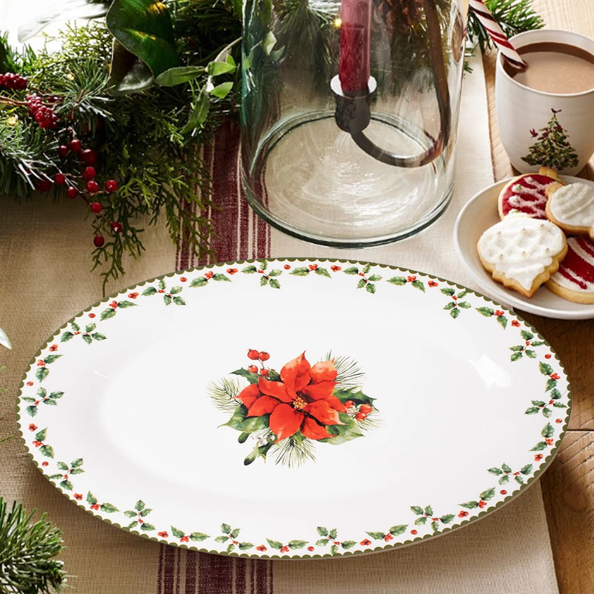 Christmas cheap serving plates