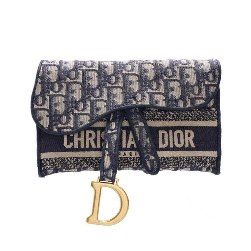 Sacoche ceinture pochette selle oblique marine Christian Dior